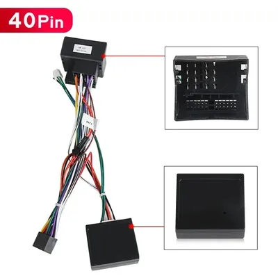 MEKEDE ISO/40/52Pin Wired Harness Adapter for Volkswagen Passat B6 B7 Skoda Seat Car Radio Stereo