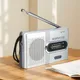 Mini radio AM/FM portatile - Altoparlante incorporato, Antenna telescopica, Lettore musicale stereo