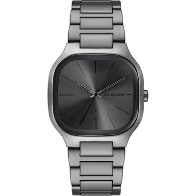 Skagen Herrenuhr Edelstahl grau Herren Image