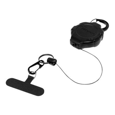 KEY-BAK Ratch-It SD Black Phone Tether with Carabiner and 36" Dupont® Kevlar® Retractable Cord 0KR7-4A14