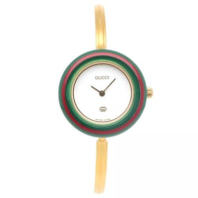 Gucci Accessories | Gucci Watches 11/12 Gold Plated Changeable Bezel In 11 Colors Used | Color: Gold | Size: Length:6.1inch