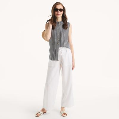 Nautica Women's Linen Pant Bright White, XXL