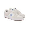 Skateschuh DC SHOES "Manteca 4 S", Gr. 9(42), weiß (weiß, blau), 53.02% Leder, 46.98% Synthetikmaterial, Schuhe