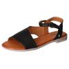 Sandale MUSTANG SHOES, Damen, Gr. 36, schwarz, Lederimitat, casual, Schuhe, Sommerschuh, Sandalette, Riemchensandale in asymmetrischer Form