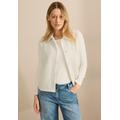 Kurzweste CECIL, Damen, Gr. XXL (46), beige (raw sand beige), Stoff, 100% Polyester, unifarben, casual, normal normal, ohne Ausschnitt, Westen, mit Knopfleiste