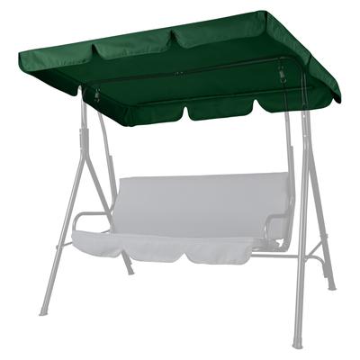 64"x47" Swing Canopy Replacement UV30+ 180gsm Patio Top Cover Outdoor Green - One-size