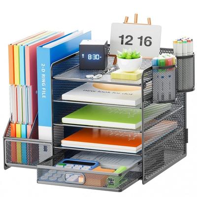 Desk Organizer with File Holder - N/A