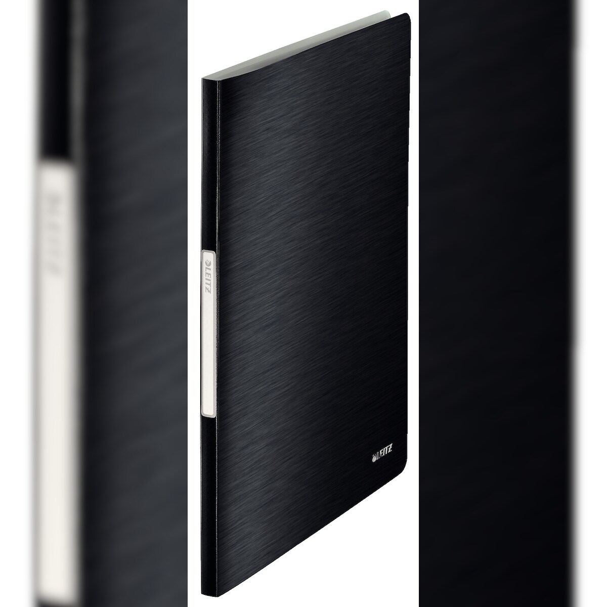 LEITZ Sichtbuch Style A4 40 Hüllen satin schwarz Packung mit 10 Stück Image