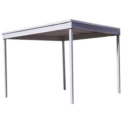 Arrow Freestanding Carport/Patio Cover In Eggshell, 10 x 10 ft.