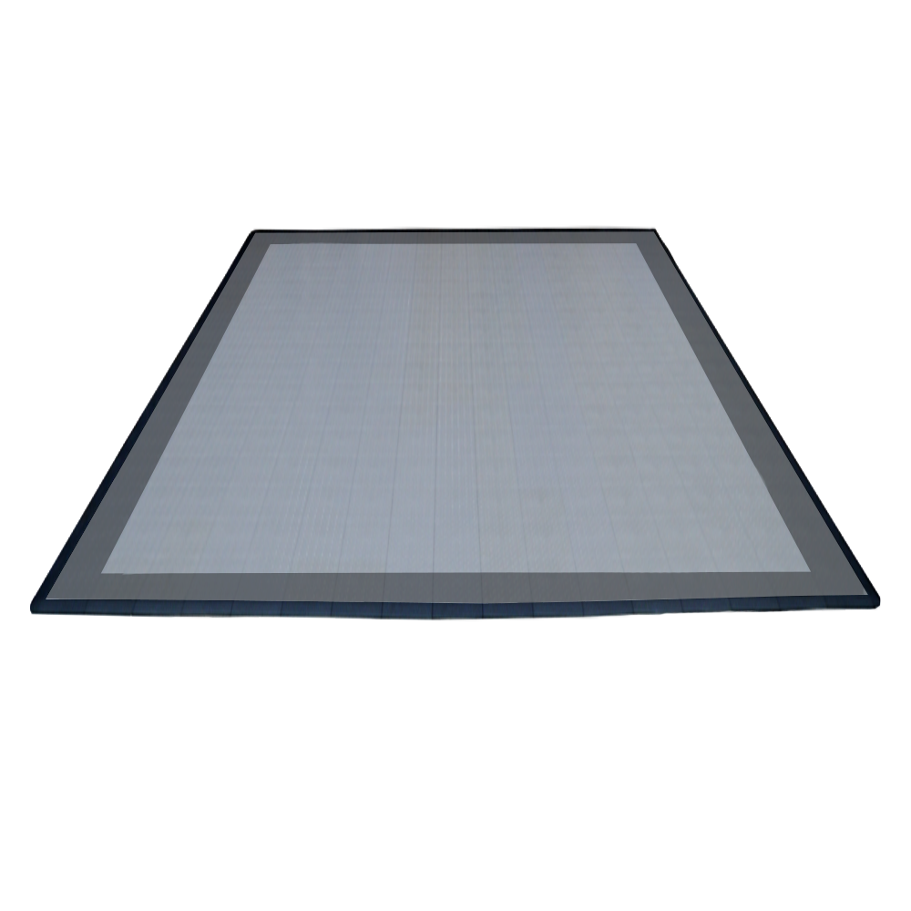 Swisstrax Double Car Garage Floor Mat In Diamondtrax Home Tiles (Border - Grey, Silver)