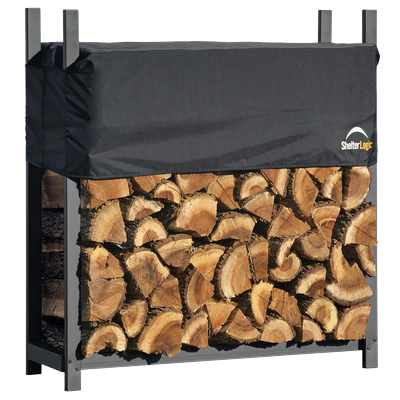 Shelterlogic Ultra Duty Firewood Rack, 4 ft. / With Cover