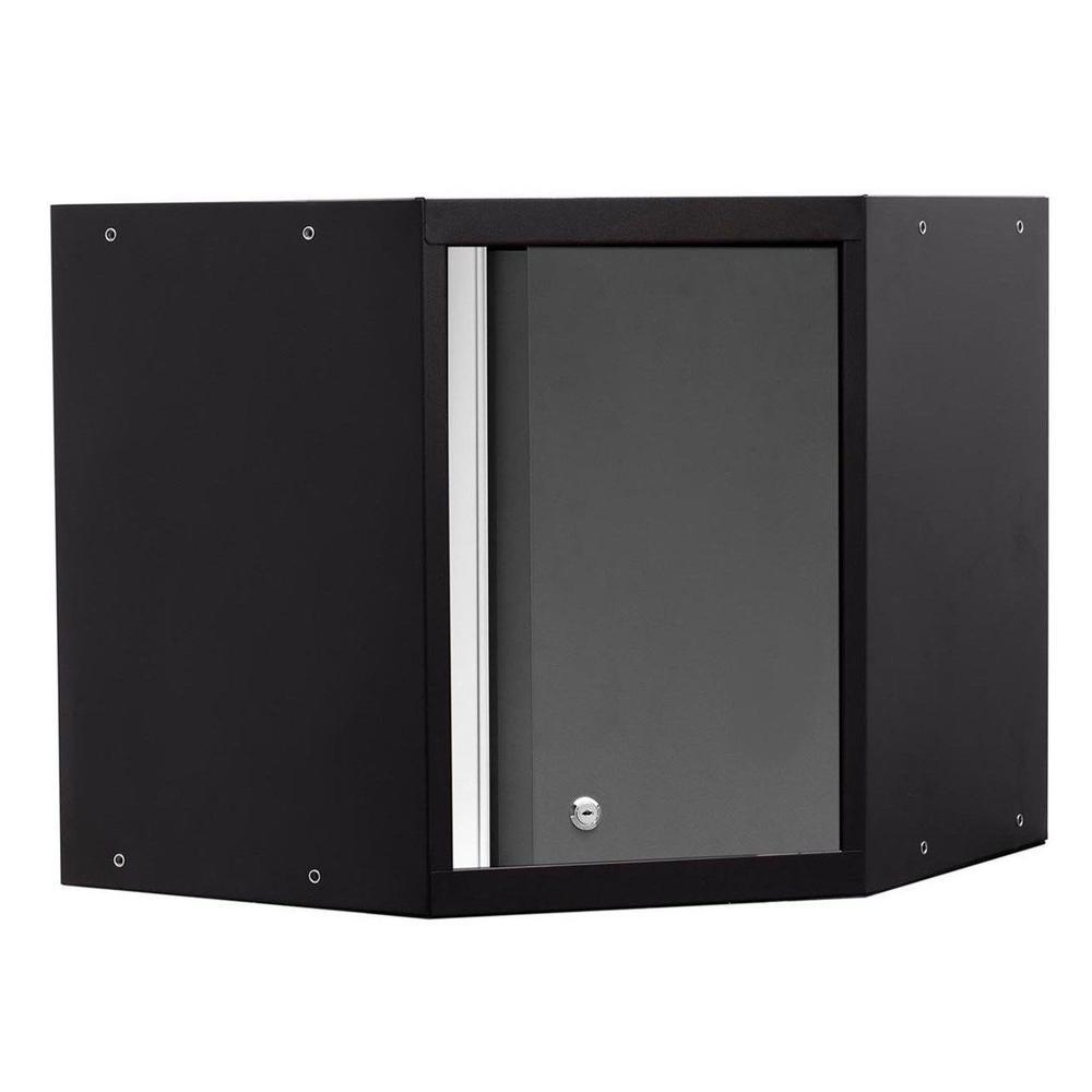 Newage Products Pro 3.0 Series Grey Corner 24 Wall Cabinet
