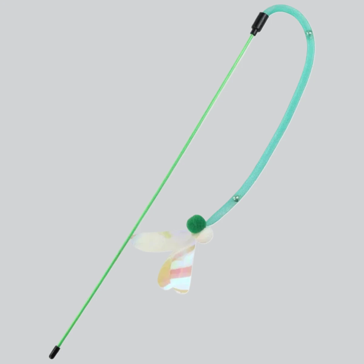 Katze Spielzeug Schmetterling Katzen Stick Elastische Net Katze Spielzeug Interaktive Biss Beständig Wolle Ball Spielzeug für Katzen Tease Kätzchen Spielzeug mit Glocke Image