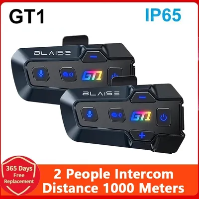 BLAISE GT1 Motorradhelm, Bluetooth-Gegensprechanlage, IP65, wasserdicht, Gegensprechanlage, Image