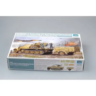 Trumpeter 01526 1/35 German 3.7cm Flak 37 auf Selbstfahrlafette (Sd.Kfz.7/2 late version) - Scale Image