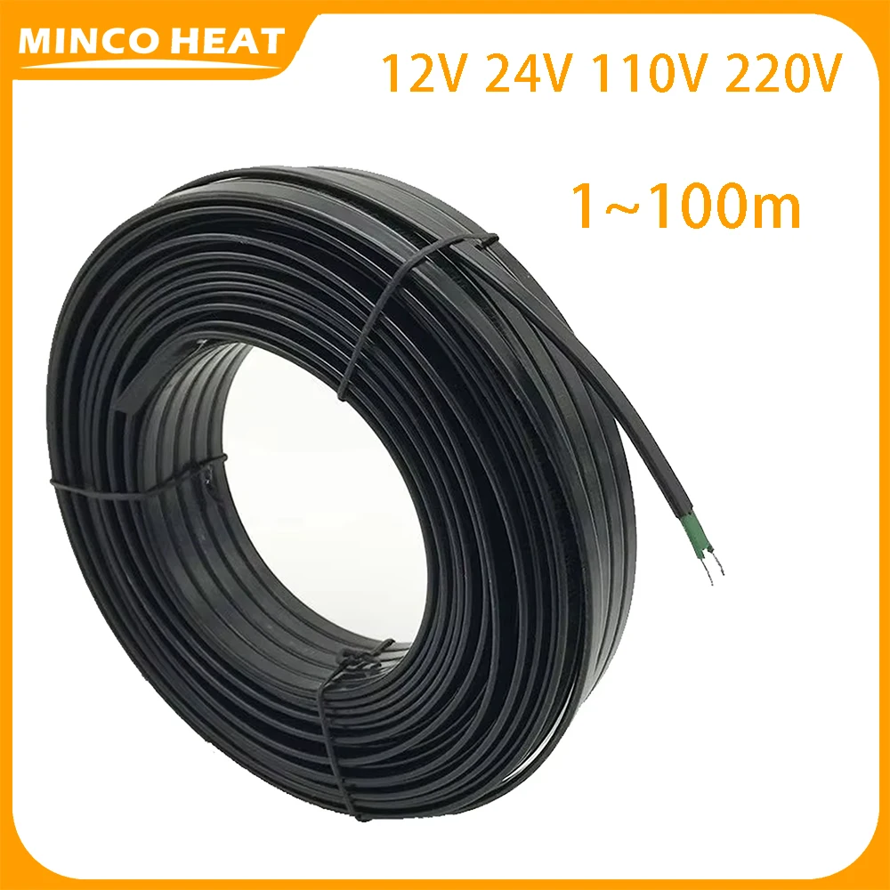 Minco Heat selbstregulierendes Elektroheizkabel für Wasserrohr, Frostschutzmittel, Frostschutz/Dach, Schnee, Schmelzen, 12 V, 24 V, 110 V, 220 V Image