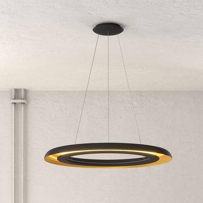 ACB ILUMINACIÓN Hängelampe Shiitake, schwarz, für Wohn- / Esszimmer, Metall, Modern Image