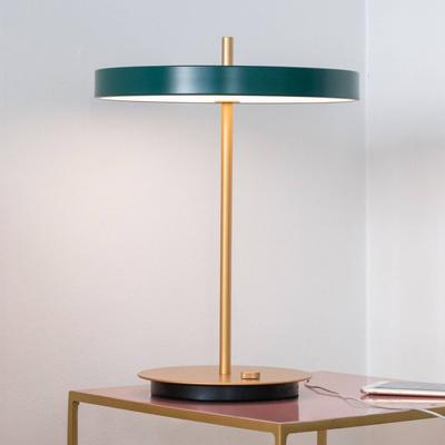 UMAGE LED-Tischleuchte Asteria Table, USB, waldgrün/messing Image