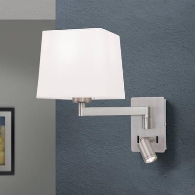 ORION Wandlampe Carlton, alu / grau / zink, für Wohn- / Esszimmer, Metall, Modern, Wandleuchte, Wandlampe Innen Image