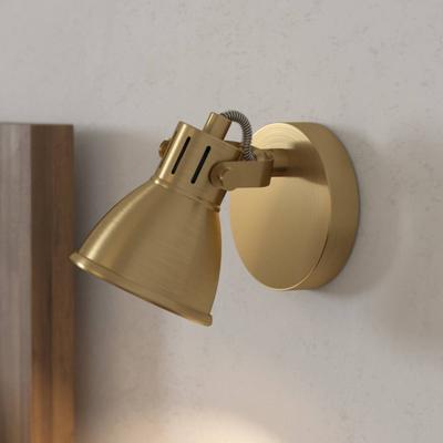 EGLO Wandspot Seras, messing-gold gebürstet, 1-flammig Seras, messing / gold, für Wohn- / Esszimmer, Metall, Strahler Image