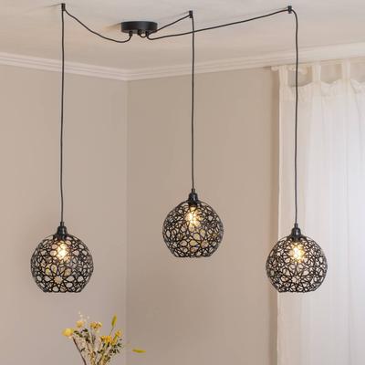 Hängelampe Fellini MR-897 Opviq, dimmbar, schwarz, für Wohn- / Esszimmer, Metall, Modern, Pendelleuchte Image