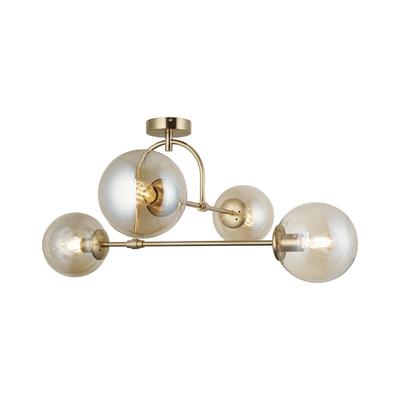 Deckenlampe Portemo Lucea, dimmbar, messing / gold, für Wohn- / Esszimmer, Metall, Deckenlampe Image