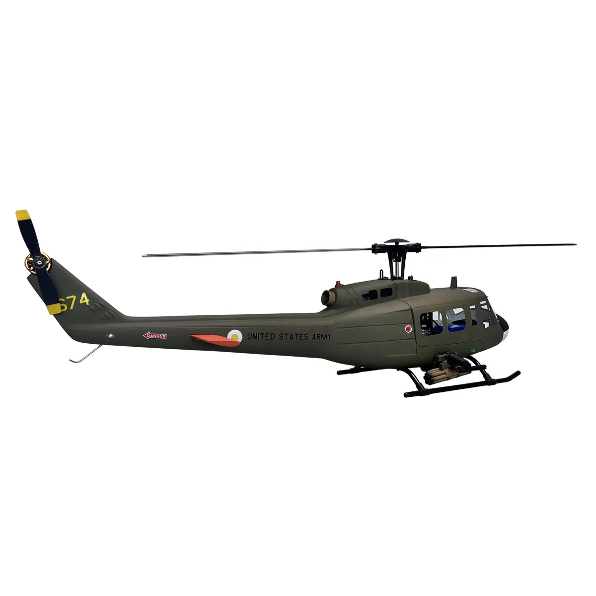 470-Größe UH1D RC Huey-Hubschrauber, bürstenloser Motor, GPS-Helikopter mit fester Spitze