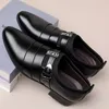 2025, neue formelle Herrenschuhe, Übergröße, Mokassins, spitze Zehen, Herren-Lederschuh, klassische