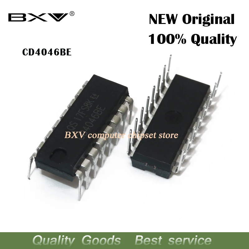 10pcs cd4046be dip16 cd4046 dip 4046be dip-16 cd4046bcn hef4046bp neu und original ic Image
