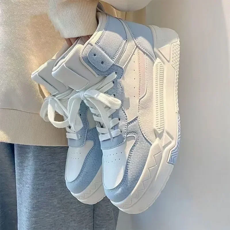 Weiß High Top Mode Schuhe frauen Vulkanisierte Schuhe Neue Herbst Plattform Casual Weibliche Sport Schuhe Zapatillas Informales