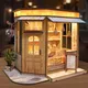 Kit di costruzione in miniatura per cottage in legno fai-da-te, case delle bambole con mobili, case delle bambole per amici, regali di compleanno