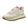 Sneaker GANT "Caffay", Damen, Gr. 38, weiß (weiß kombiniert), Nylon, Veloursleder, kontrastfarbene Details, casual, Schuhe, Schnürschuh, Runner Sneaker mit markanter Laufsohle