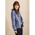 Kurzjacke CECIL, Damen, Gr. XXL (46), lavender haze, Stoff, Obermaterial: 55% Polyester, 33% Baumwolle, 12% Nylon; Futter: 100% Polyester, unifarben, casual, gerade kurz, ohne Ausschnitt, Langarm Bündchen, Jacken, mit Kapuze mit Tunnelzugband