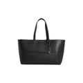 Shopper CALVIN KLEIN "CK MIXMEDIA SHOPPER_MONO", Damen, Gr. B/H/T: 41cm x 25cm x 13cm, schwarz, Lederimitat, Taschen, Umhängetasche groß, Damen Schultertasche