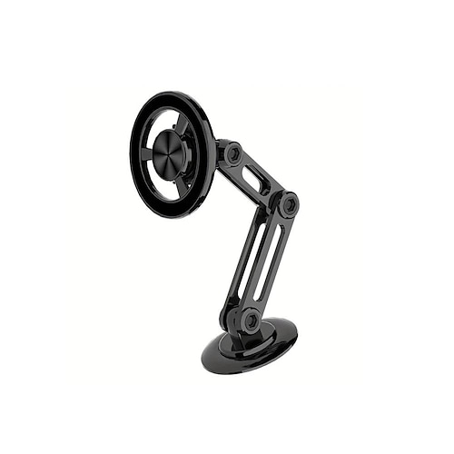 Magnetische Auto-Handyhalterung aus Aluminiumlegierung, universelle, verwacklungssichere, teleskopartige, faltbare Handyhalterung mit Nano-Starkkleber, 360° drehbar, verstellbare Navigationshalterung Image