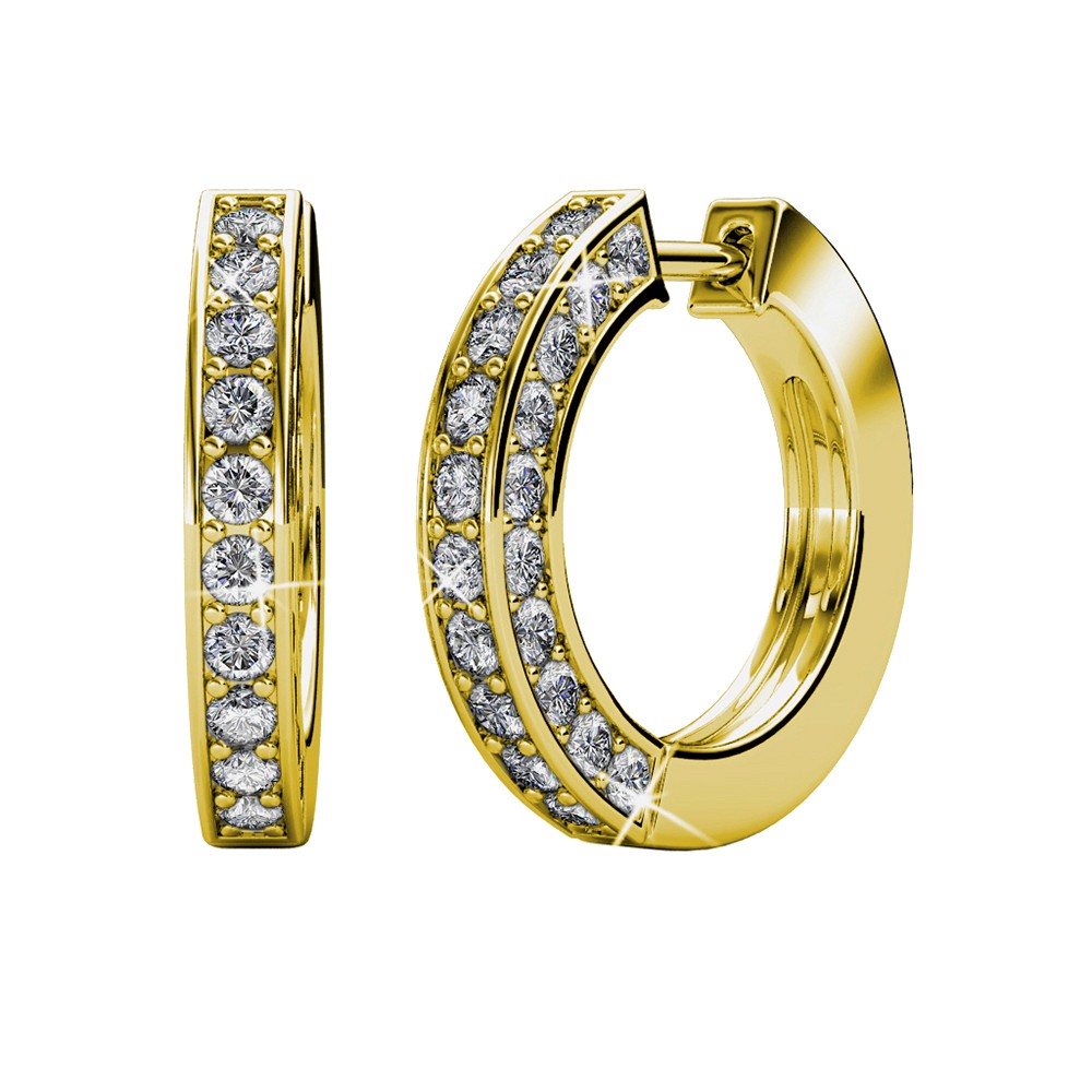 Perry Ohrringe - Gold und Kristall