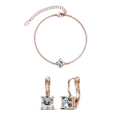 Calle Square Sets - Roségold und Kristall Image