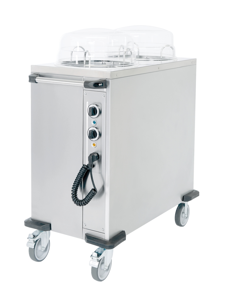 Mobiltherm TB100, Fahrbarer Tellerspender 2 Röhren, beheizt für ca. 120 Teller, 490 x 890 x 900 mm Image