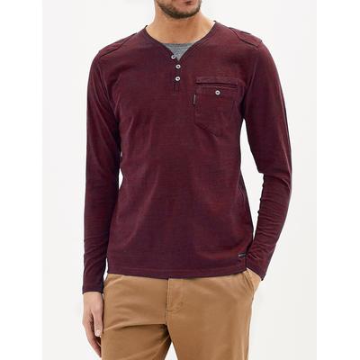 Long Sleeve Tops Ngami Cotton Jersey Long Sleeve Top with Mock Layer In Winetasting - Dissident / S - Tokyo Laundry