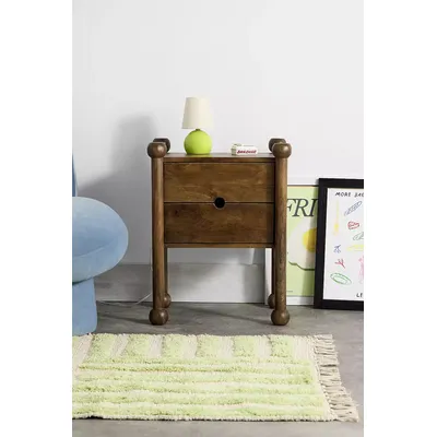 Bobble Nightstand - Brown L: 48cm x W: 37cm x H: 61cm at Urban Outfitters