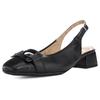 Slingpumps ARA "GRAZ", Damen, Gr. 6 (39), schwarz, Glattleder, unifarben, elegant, Schuhe, Sling Pumps, Festtagssschuh mit Blockabsatz, H-Weite