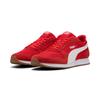 Sneaker PUMA "ST MILER", Gr. 47, for all time rot, puma weiß, gum, Textil, sportlich, Schuhe