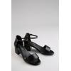 Sandalette ANISTON SHOES, Damen, Gr. 40, schwarz, Lederimitat, elegant, Schuhe, Riemchensandale, Festtagsschuh, Sommerschuh in Weite G