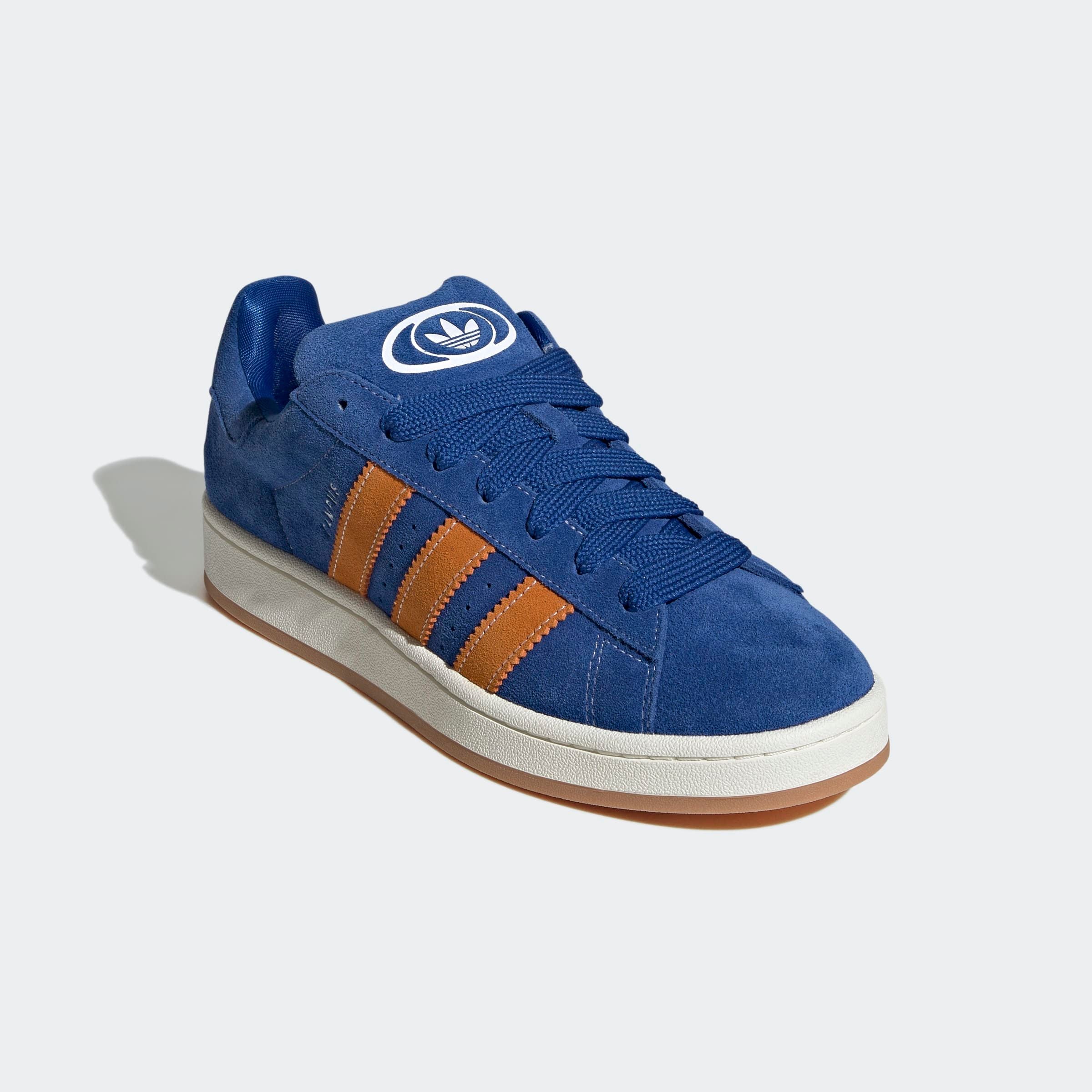 Sneaker ADIDAS ORIGINALS "CAMPUS 00S", Herren, Gr. 44, weiß (collegiate royal, bright orange, sanftes weiß), Leder, Schuhe Sneaker
