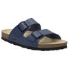 Pantolette JOSEF SEIBEL "Josef 01", Herren, Gr. 44, blau (ozean blau), Leder, klassisch, Schuhe, Sommerschuh, Schlappen, Sandale mit softem Fußbett