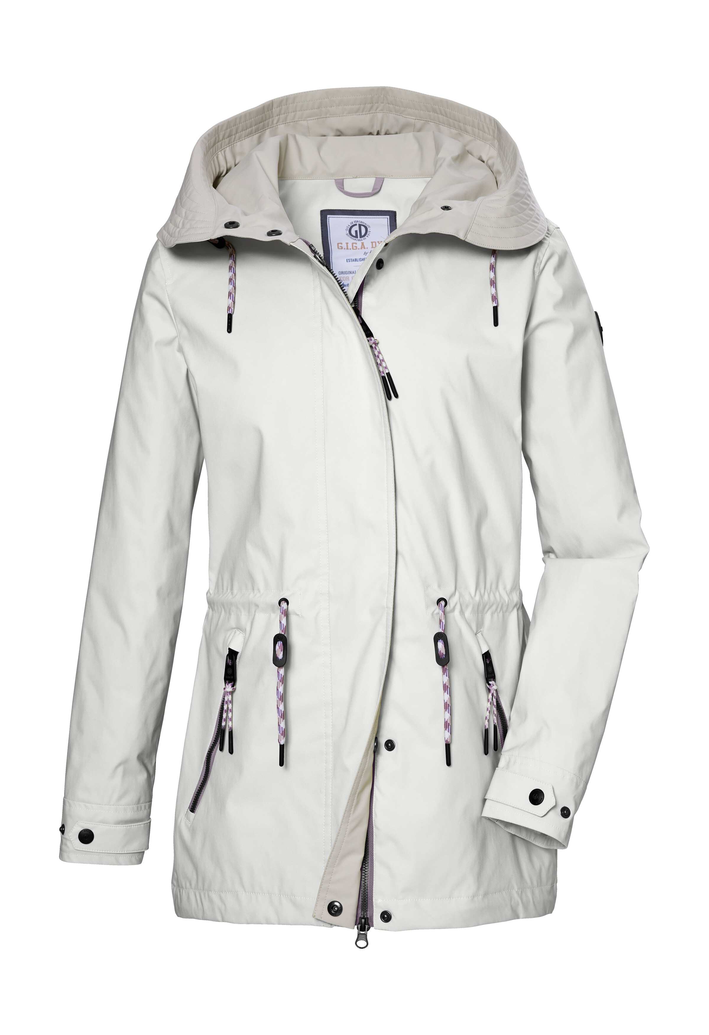 Funktionsjacke "GS 72 WMN JCKT", Damen, Gr. 44, beige (naturweiß), Obermaterial: 100% Polyester;Futter: 100% Polyester, G.I.G.A. DX BY KILLTEC, Jacken Funktionsjacke, wind- u wasserdicht, PFAS-frei imprägniert