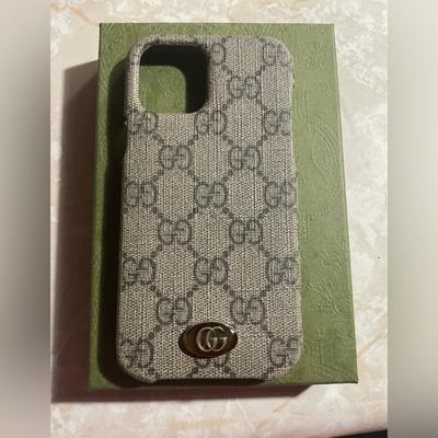 Gucci Cell Phones & Accessories | Authentic Gucci Iphone 12 Pro Cell Phone Case | Color: Gray | Size: Os