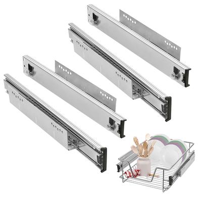 TEMU Cabinet Drawer Slides, Thickened Basket , 2/4/6 Pieces Side Mount, Accessories (40.5cm) Image