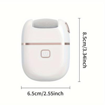 TEMU 2-pack Rechargeable Electric Foot Mill-three 1 Replaceable Grinding Head, Thick Skin Grinding Head For Thick Skin Polishing, Usb Charging, Portable And , Suitable For Dry Skin Care