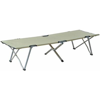 Campingbett Feldbett Klappbett Liege inkl. Tasche 193x64x40cm (Beige) - Outsunny Image